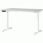 BUREAU RÉGLABLE ÉLECTRIQUE GW-MAILAND-120CM-GRIS CLAIR/BLANC - GERMANIA