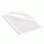 LOT DE 100 - COUVERTURE DE THERMOSOUDURE DOS 6 MM CARTON 200 G FELLOWES BLANCHE