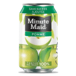 MINUTE MAID POMME, EN CANETTE, LOT DE 24 X 33 CL