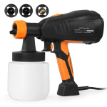 PISTOLET À PEINTURE ÉLECTRIQUE METERK 400W HVLP ORANGE ET NOIR EU