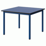 TABLE MALIBU 80X80 T3 4P STRA ANTIB BLEU U525/NOIR BLEU 5005