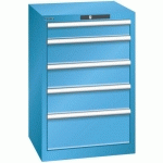 ARMOIRE BLEU CLAIR 564X572X850 AVEC 5 TIR. 75KG _ 14.256.010 - LISTA