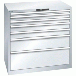 ARMOIRE 7 TIROIRS 1023X725X1000MM-CHARGE 75KG-GRIS - LISTA