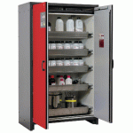 ARMOIRE SÉCURITÉ Q-CLASSIC-30 Q30.195.116 GRIS/ROUGE - MANUTAN COLLECTIVITÉS