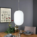 ECO-LIGHT SUSPENSION GREENWICH, VERRE BLANC