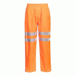 LOT DE 2 - PORTWEST RT31 PANTALON HI-VIS TRAFFIC ORANGE - TAILLE S - STANDARD