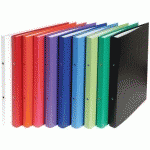 SET DE 20 CLASSEURS REMBORDÉ PP 2 ANNEAUX 15MM A4 ASSORTIS - EXACOMPTA