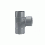 TÉ PIED DE BICHE PVC DOUBLE FEMELLE 87°30 D75 - WAVIN - 3025809