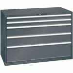 ARMOIRE NOIR 1431X725X1000 AVEC 5 TIR. 200KG _ 79.494.060 - LISTA