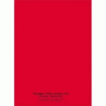 CAHIER ECO - PIQUE - COUVERTURE POLYPRO - 96 PAGES - 24 X 32 CM - 90G - PETITS CARREAUX - ROUGE