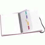 CAHIER MULTI-TASKER À RELIURE, 120 PAGES, A5, 5X5 + INDEX.