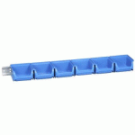 LOT DE 3 - JEU DE 6 BACS À BEC AVEC RAIL MURAL PROFIPLUS 1/7, BLEU