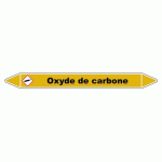 LOT DE 3 - MARQUEUR DE TUYAUTERIE - OXYDE DE CARBONE - VINYLE LAMINÉ 150 X 12 MM