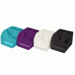 LOT DE 4 - POT À CRAYONS PEN WAVE TITANE - COULEURS ASSORTIES