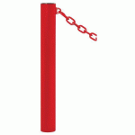 POTELET PROVINCE Ø114 MM CHAINES 1 ANNEAU INOX ROUGE 3020 - PROCITY