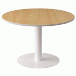TABLE RONDE Ø 115 CM EASY OFFICE PLATEAU HÊTRE