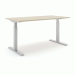 BUREAU RÉGLABLE STEELFORCE PRO 370 SLS 180CM - ARGENT CHÊNE - ACTIFORCE