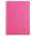 CLAIREFONTAINE CAHIER LINICOLOR SPIRALÉ 160 PAGES 5X5 22,5X29,7. COUVERTURE POLYPRO