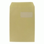 BRUNEAU - POCHETTE KRAFT MILLERAIES BRUN 229 X 324 MM 90 G AVEC FENÊTRE 50 X 100 MM - BOÎTE DE 250