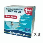 KIT TRAITEMENT PISCINE COMPLET - REV-AQUA 60/90 M3 - 8 MOIS DE MAREVA