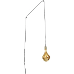 QAZQA CAVALUX - SUSPENSION - 1 LUMIÈRE - Ø 5 CM - DORÉ/LAITON - DESIGN, MODERNE - ÉCLAIRAGE INTÉRIEUR - SALON I CHAMBRE I CUISINE I SALLE À MANGER