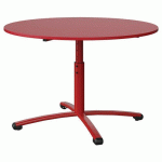 TABLE MALIBU Ø 120 T3/T6 PC ST ABS ROUGE U321/ROUGE 3020 - MANUTAN EXPERT
