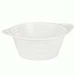 100 BOLS À SOUPE PAPSTAR, PP, RONDS, 750 ML, Ø 15,6 CM X HAUTEUR : 6,5 CM, BLANCS, AVEC ANSES