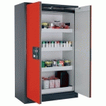 ARMOIRE SÉCURITÉ Q-PEGASUS-90 Q90.195.120.WDAC GRIS/ROUGE - ASECOS