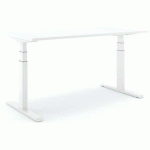 BUREAU RÉGLABLE STEELFORCE PRO 670 SLS - 200CM - BLANC - ACTIFORCE