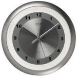 HORLOGE DESIGN VERRE ET ALUMINIUM - SILVER