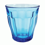 LOT DE 6 - PICARDIE GOBELET TREMPÉ TURQUOISE 25 CL
