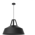 SPRING SUSPENSION, 1X E27, MAX 42W, MÉTAL, NOIR MAT, D35CM 35 NOIR - RAL 9005 - NOIR - RAL 9005 - LUMICOM