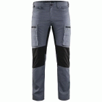 PANTALON DE TRAVAIL SERVICES STRETCH GRIS/NOIR TAILLE 40 - BLAKLADER