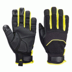 PORTWEST A792 GANT ANTI PIQÛRE NOIR/JAUNE - LA PAIRE - TAILLE S