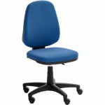 SIÈGE DE BUREAU BAS EN ÉCOCUIRE AUTO-AJUSTABLE OPEN - BLEU - QUADRIFOGLIO