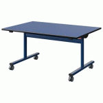 TABLE MALIBU RAB. 120X80 T3 DL ST BLEU U525/NOIR BLEU 5005