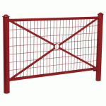 BARRIÈRE PROVINCE GRILLAGÉE 1.57 M AGORA - ZINC ROUGE 3004 - PROCITY