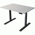 BUREAU RÈGLABLE MOVE 2 - 120X80XH63-127CM GRIS/CLAIR. - 2706 - KERKMANN