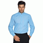 CHEMISE UNISEXE MANCHES LONGUES DUBLINO BLEU