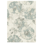 DÉCOWEB - TAPIS DE SALON MOTIF FLORAL - DIANTHUS - BEIGE ET COULEURS PASTEL - 120 X 170 CM