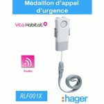 MÉDAILLON D'APPEL D'URGENCE - HAGER LOGISTY - RLF001X
