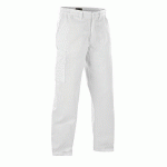 PANTALON DE TRAVAIL INDUSTRIE BLANC TAILLE 44L - BLAKLADER