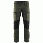 PANTALON DE TRAVAIL SERVICES STRETCH VERT ARMÉE/NOIR TAILLE 54C - BLAKLADER