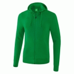 VESTE SWEAT À CAPUCHE - ERIMA - ENFANT ÉMERAUDE