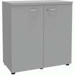 ARMOIRE PORTES BATTANTES L 86/H 86 CMS 1811 GRIS/ALU - QUADRIFOGLIO