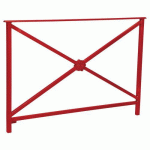 BARRIÈRE HÉRITAGE ROSACE 1.50 M - ROUGE FONCÉ 3004 - PROCITY