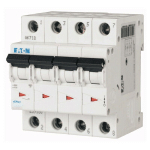 INTERRUPTEUR MAGNÉTOTHERMIQUE EATON 63A, 4 PÔLES, 6 KA COURBE C 4 MODULES 239222