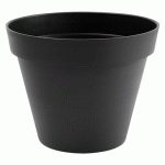 POT ROND ANTHRACITE - DIAMÈTRE 60 CM - 76 LITRES - TOSCANE 13614 EDA PLASTIQUES