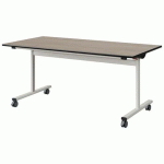 TABLE MALIBU RAB. 160X80 T5 DL ST CHÊNE 1146/NOIR BLC 9016