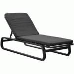 TRANSAT ANTONINO RÉGLABLE - GRAPHITE COUSSIN GRIS - PROLOISIRS